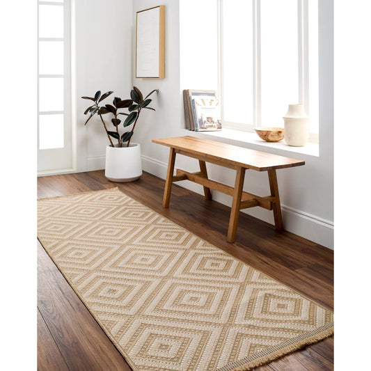Mystery Rug - 497255 by Livabliss in tan, beige, cream, light beige. Made from jute, cotton in a unique style.