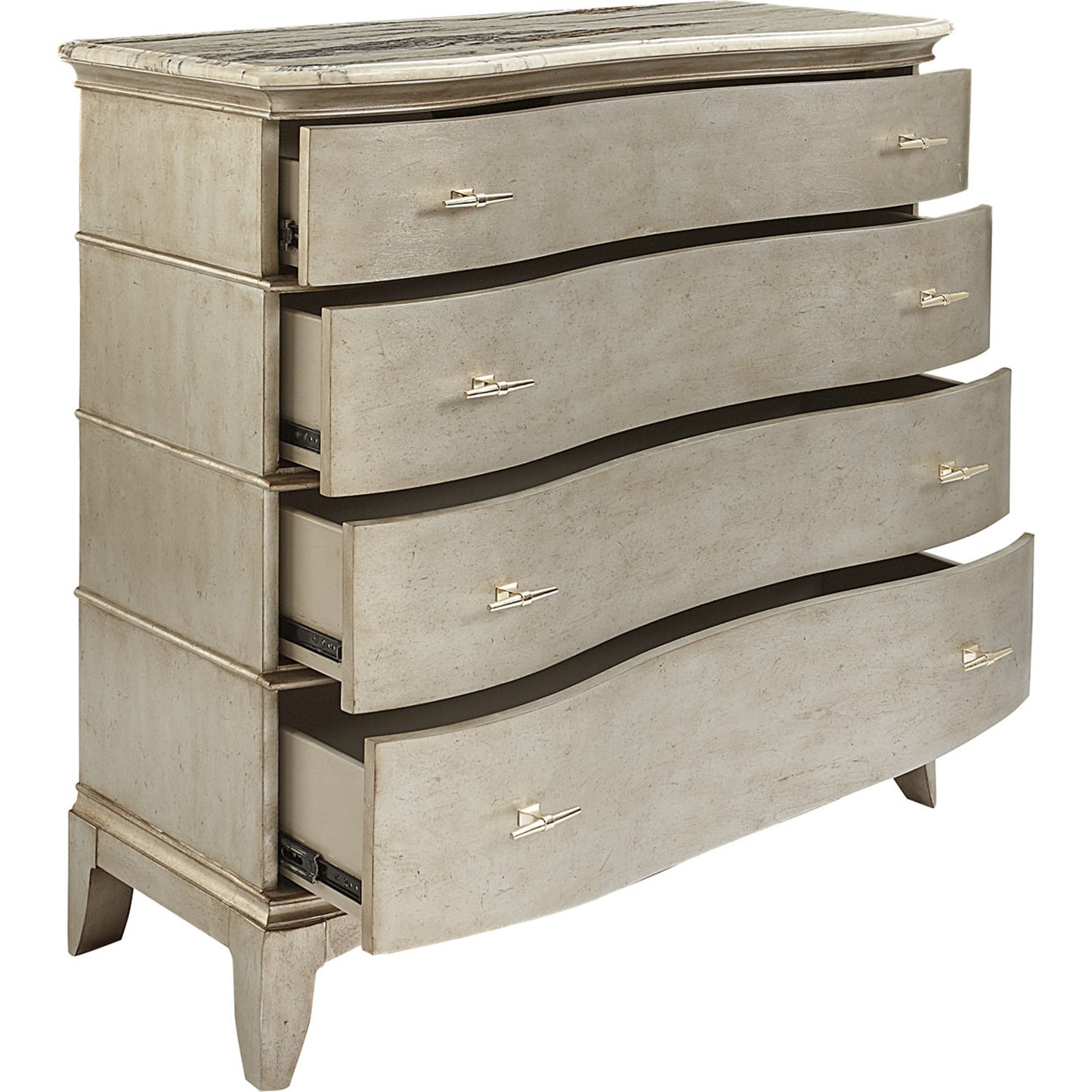 002 SR-882089 | Additional Silo | Starlite Media Chest by A.R.T. Furniture in silver and peri. Made from parawood solids, primavera veneer, neapolitan marble in a transitional style.