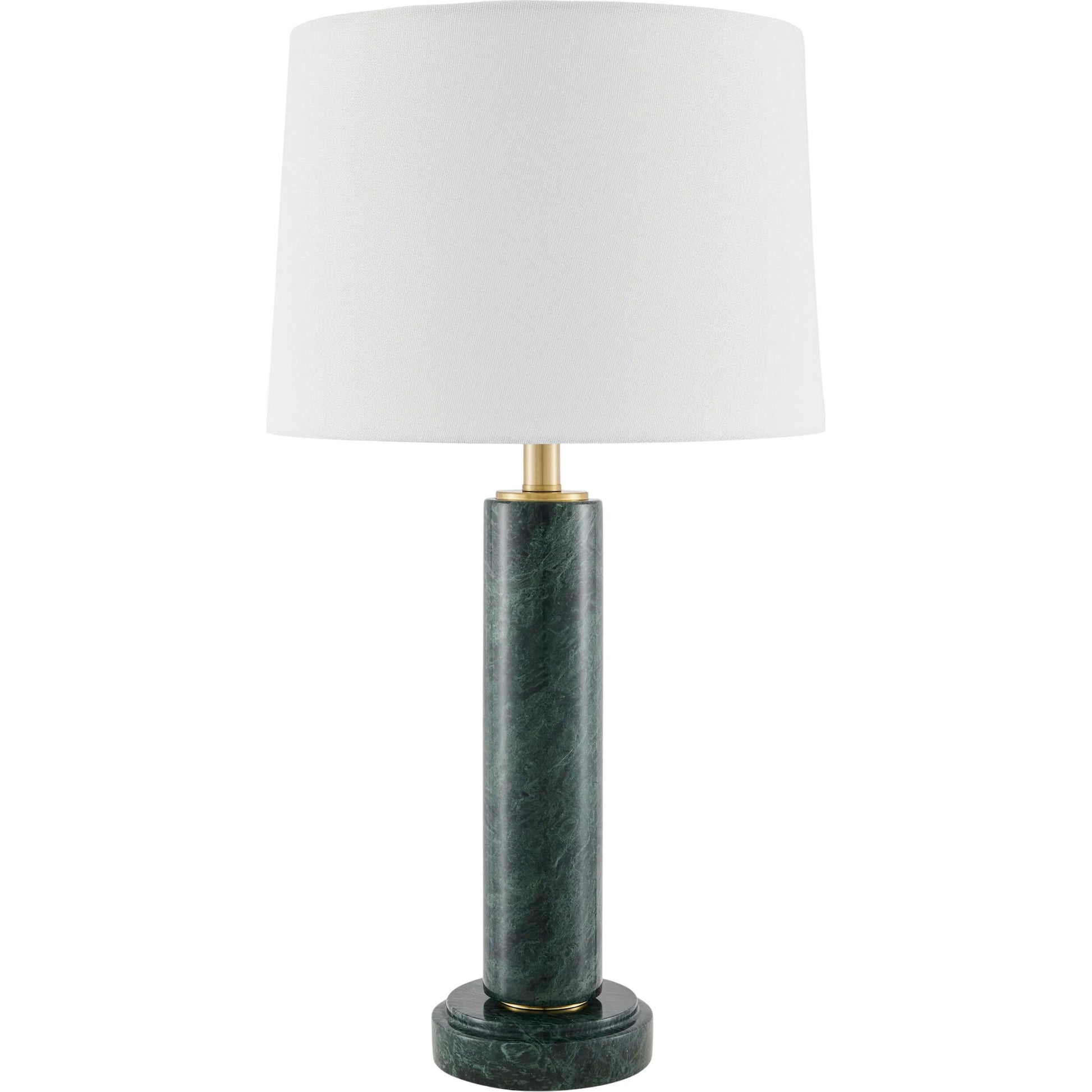 Marzia Accent 28" Table Lamp by Surya. Made from marble, linen, plastic, iron in a modern style.