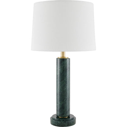 Marzia Accent 28" Table Lamp by Surya. Made from marble, linen, plastic, iron in a modern style.
