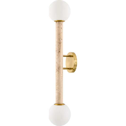 Marzia Wall Sconce by Surya. Made from iron, stone in a modern style.