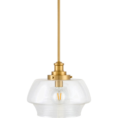 Mazemet Pendant by Livabliss in clear, translucent, metallic brass and metallic, electroplated. Made from iron, glass in a unique style.