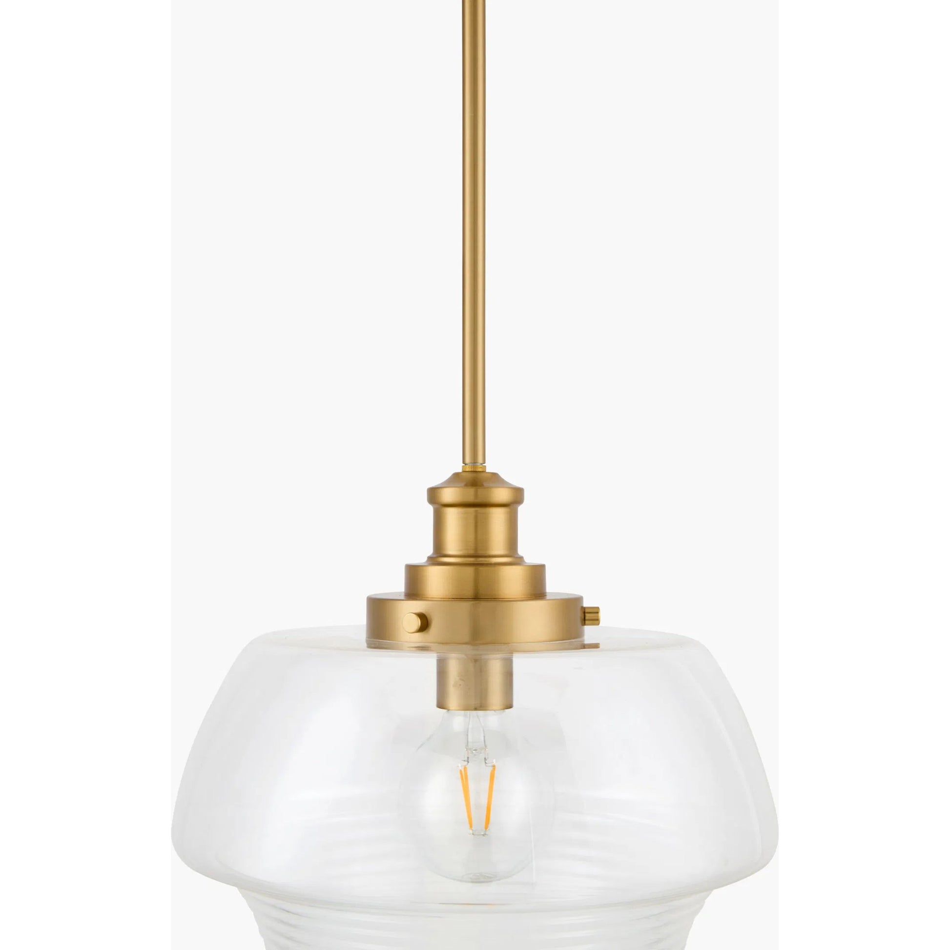 Mazemet Pendant by Livabliss in clear, translucent, metallic brass and metallic, electroplated. Made from iron, glass in a unique style.