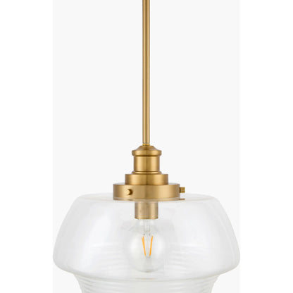 Mazemet Pendant by Livabliss in clear, translucent, metallic brass and metallic, electroplated. Made from iron, glass in a unique style.