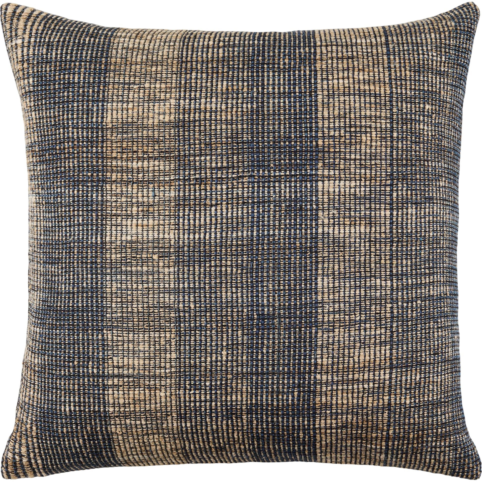 Marzano Accent Pillow Sandstone by Surya in midnight blue, sandstone, charcoal. Made from wool, silk, cotton in a rustic style.