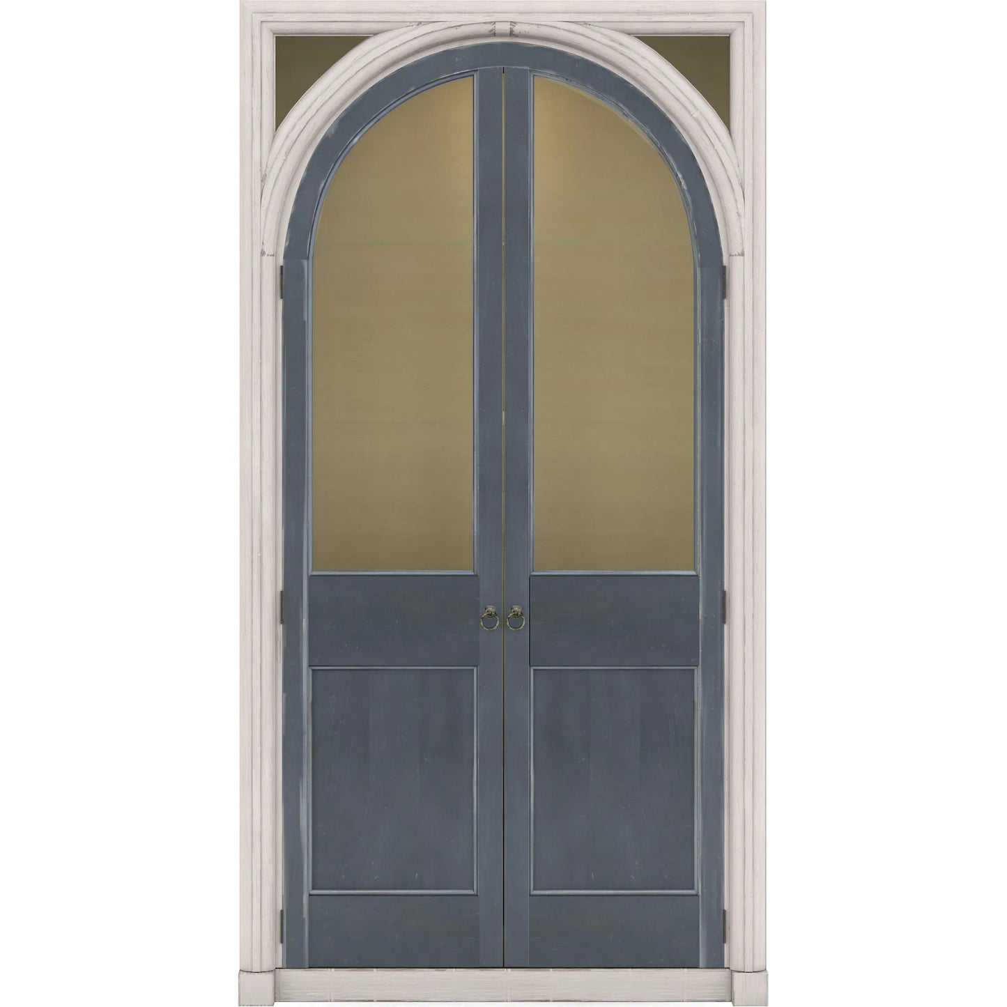 005 SI-2155749 | Additional Silo | Alcove Display Cabinet by A.R.T. Furniture in belgian ivory, slate blue. Made from acacia solids, maple veneers, glass, linen, metal in a modern style.