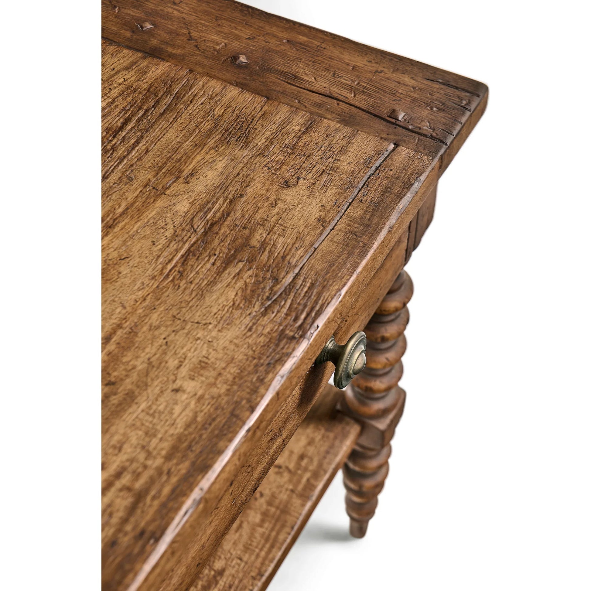 Tamarisk Open Nightstand by Jonathan Charles in medium spain walnut. Made from main acacia in a unique style.