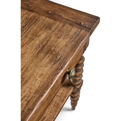 Tamarisk Open Nightstand by Jonathan Charles in medium spain walnut. Made from main acacia in a unique style.