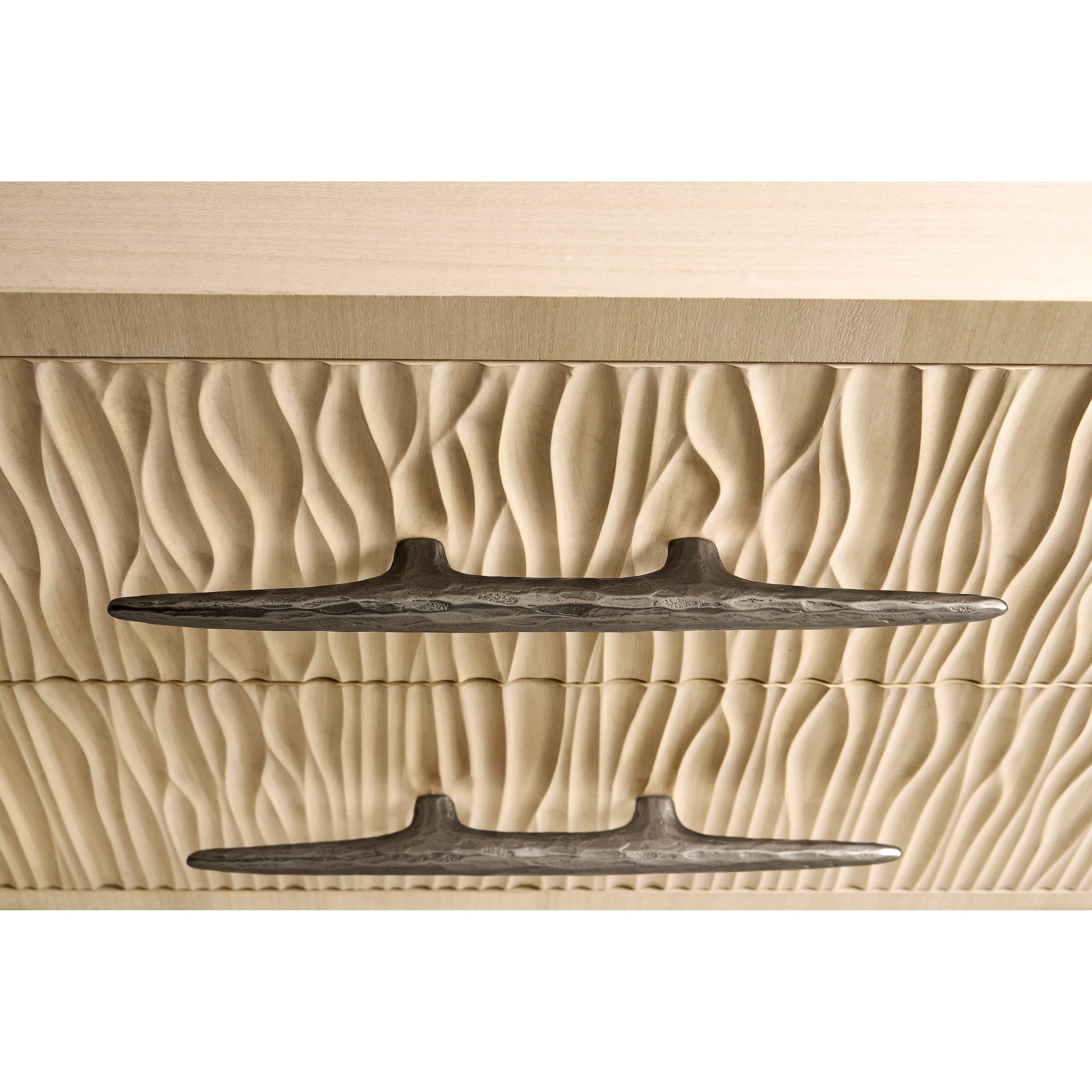 Water Hadal Plinth Nightstand by Jonathan Charles in beige. Made from unique in a transitional style.