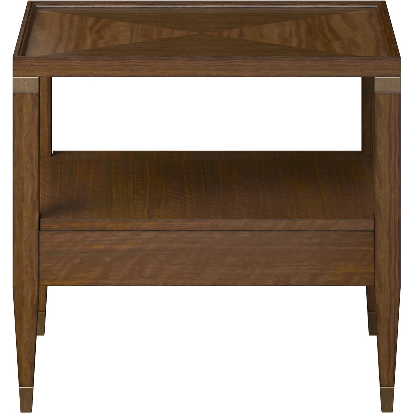 004 SI-2447915 | Additional Silo | Eave 1 Drawer End Table by A.R.T. Furniture in hazelnut. Made from poplar, parawood solids, walnut veneer in a traditional style.