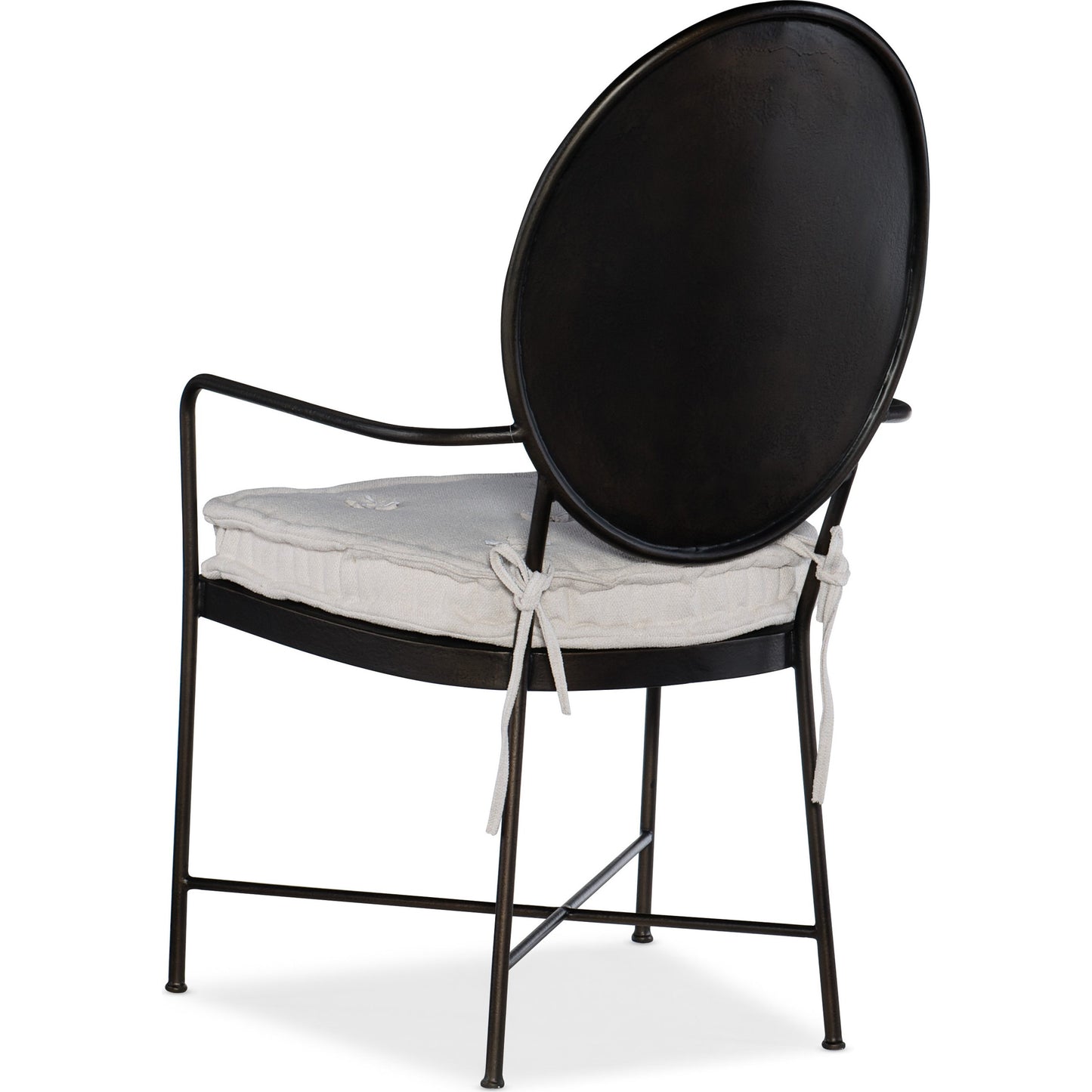 002 SI-1748676 | Additional Silo | Ciao Bella Arm Chair (Set of 2) by Hooker Furniture in beige and aged bronze, tuscan white. Made from metal, fabric, foam in a modern style.