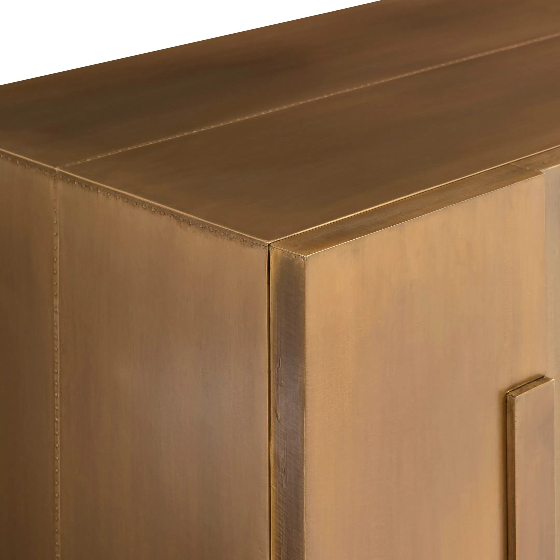 Acora Buffet by Bernhardt in brass. Made from metal in a modern style.