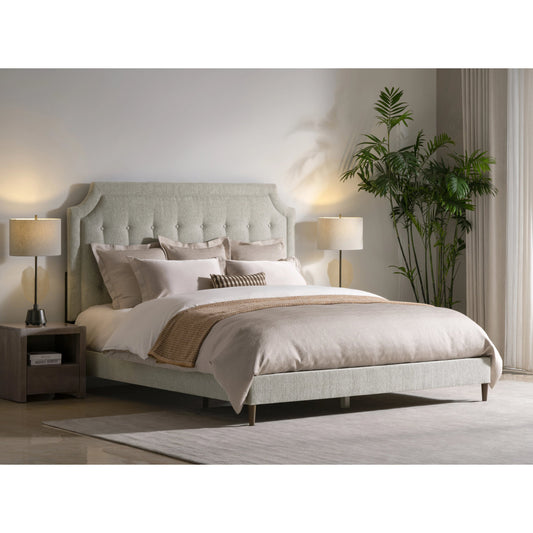 Zest Scooped Welt Upholstered Bed by Zest. Made from mdf, partical board in a modern style.