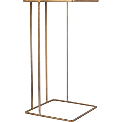 Natalie - 30103 by Surya in gold and antiquedtranslucent. Made from top: glass, base: 100% metal in a modern style.