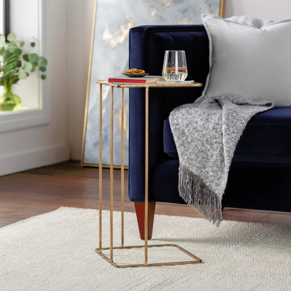 Natalie - 30103 by Surya in gold and antiquedtranslucent. Made from top: glass, base: 100% metal in a modern style.