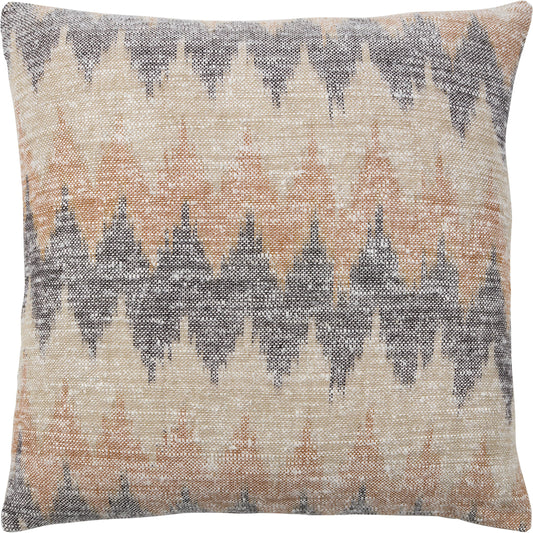 Najila Isoke Pillow by Jaipur Living in white, blue. Made from 100% cotton in a cottage & farmhouse style.