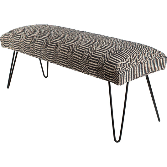 Nakia - 25852 by Surya in cream, black and painted. Made from cotton, metal in a eclectic & global style.