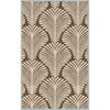 Light Beige, Dark Brown, Light Blue / 2' x 3'