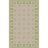 Taupe, Olive, Pale Blue / 2' x 3'