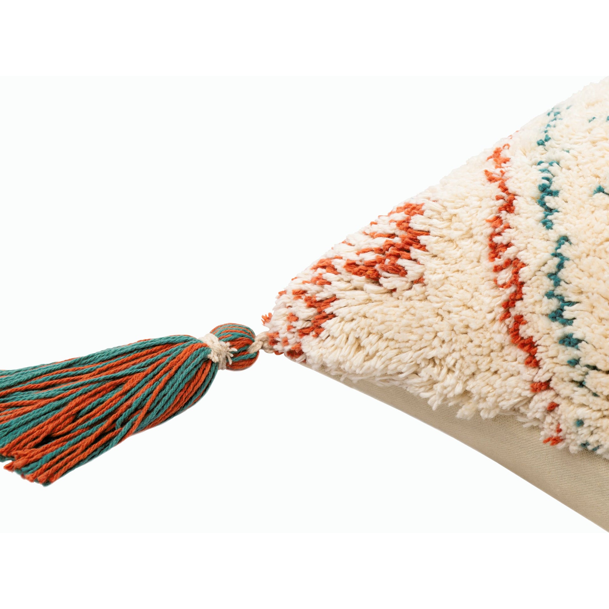 Nador Pillow - 36969 by Surya in brick red, cream. Made from 100% cotton in a eclectic & global style.
