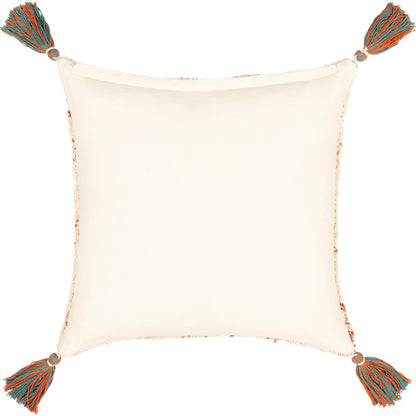 Nador Pillow - 36969 by Surya in brick red, cream. Made from 100% cotton in a eclectic & global style.