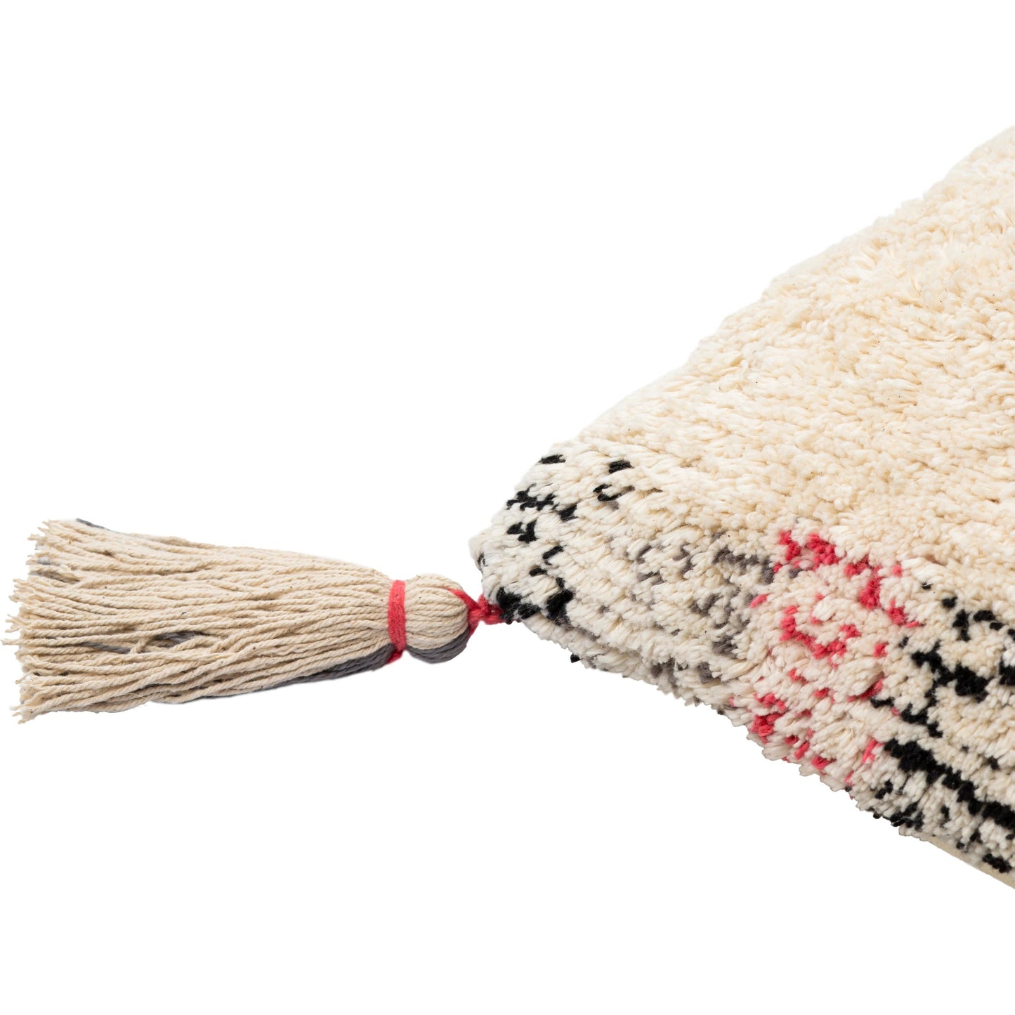002 SI-1886773,SI-1886774,SI-1886775,SI-1886776,SI-1886777,SI-1886778 | Closeup | Nador Pillow - 32555 by Surya in black, mustard, pink, charcoal, light beige. Made from 100% cotton in a eclectic & global style.