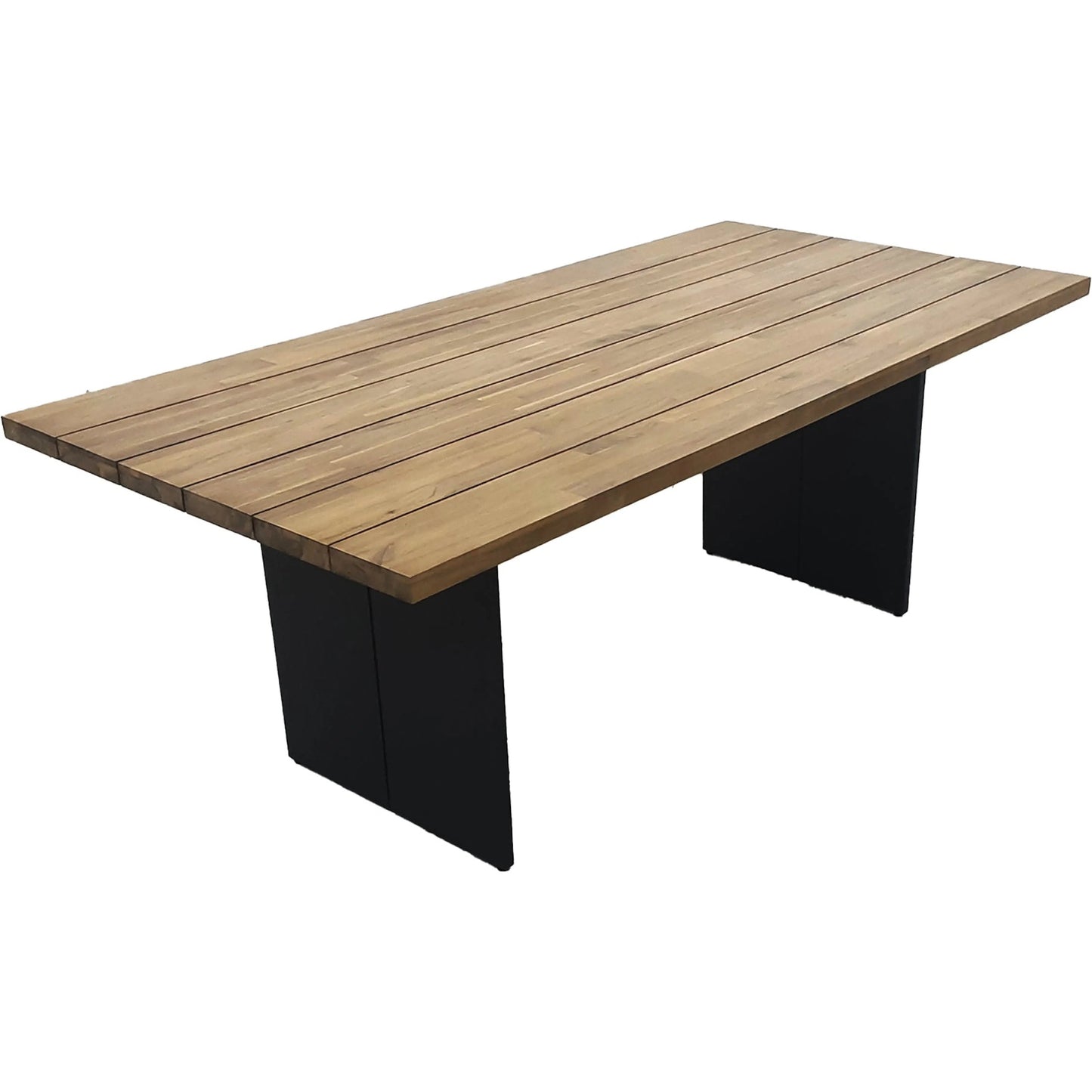 007 SI-2325130 | Additional Silo | Naples Outdoor - Dining Table by LH Imports in brown and natural, steel powder coated black. Made from powder coated steel, acacia wood in a transitional style.