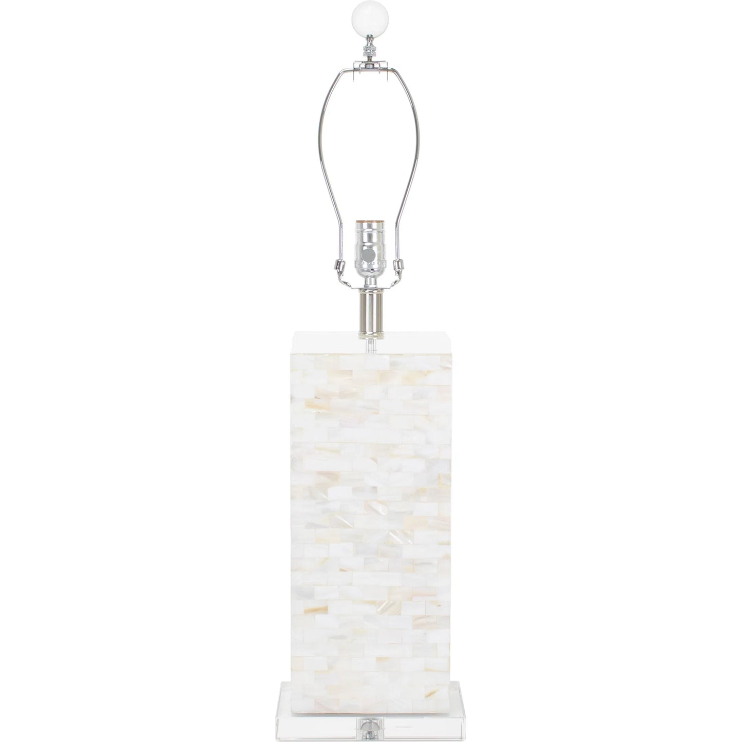 002 SI-2019296 | Additional Silo | Naples Park Table Lamp by Couture Lamps in natural shell, with polished steel accents. Made from natural shell, optic crystal in a modern style.