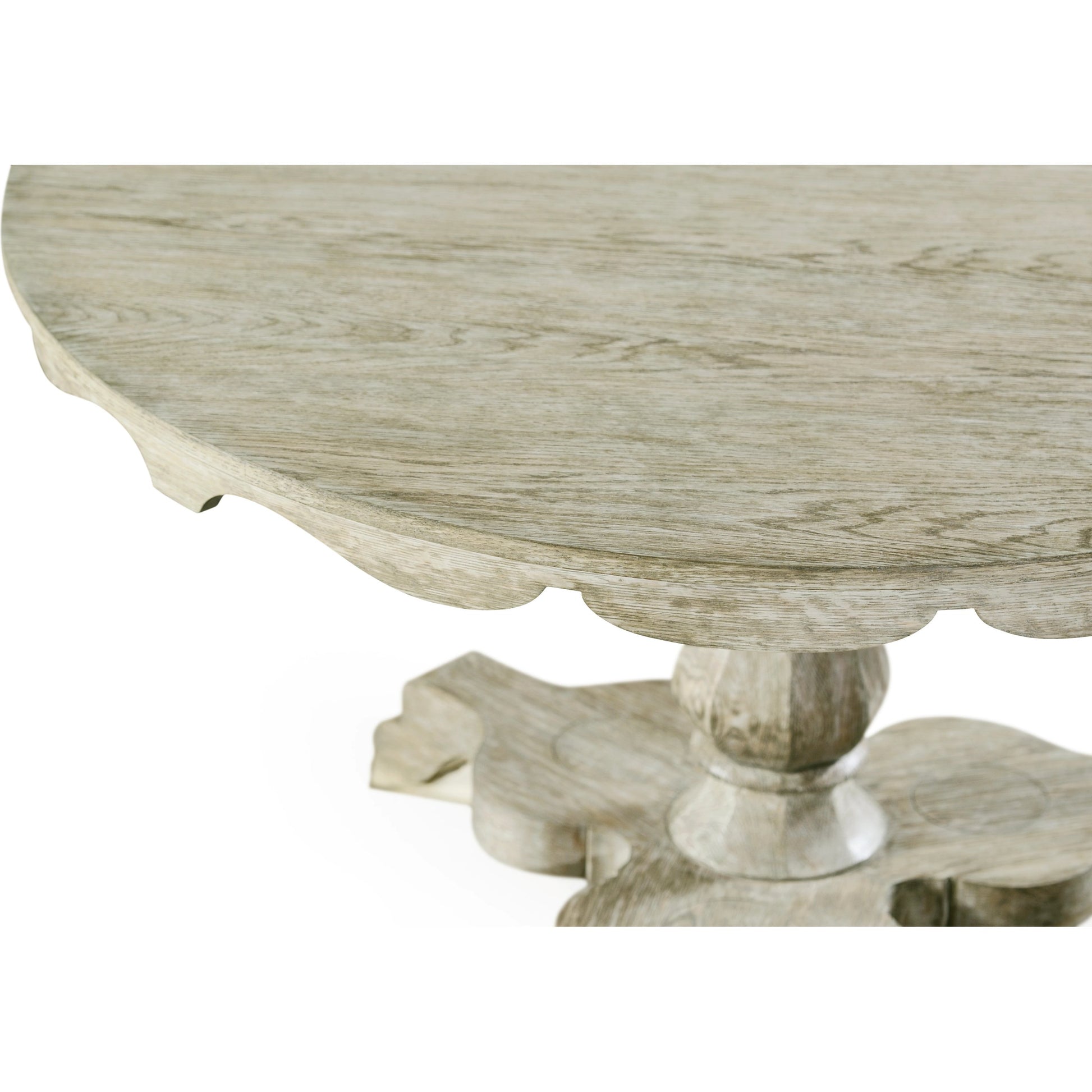 William Yeoward Overbury Dining Table by Jonathan Charles in grey and greyed oak. Made from oak in a cottage & farmhouse style.