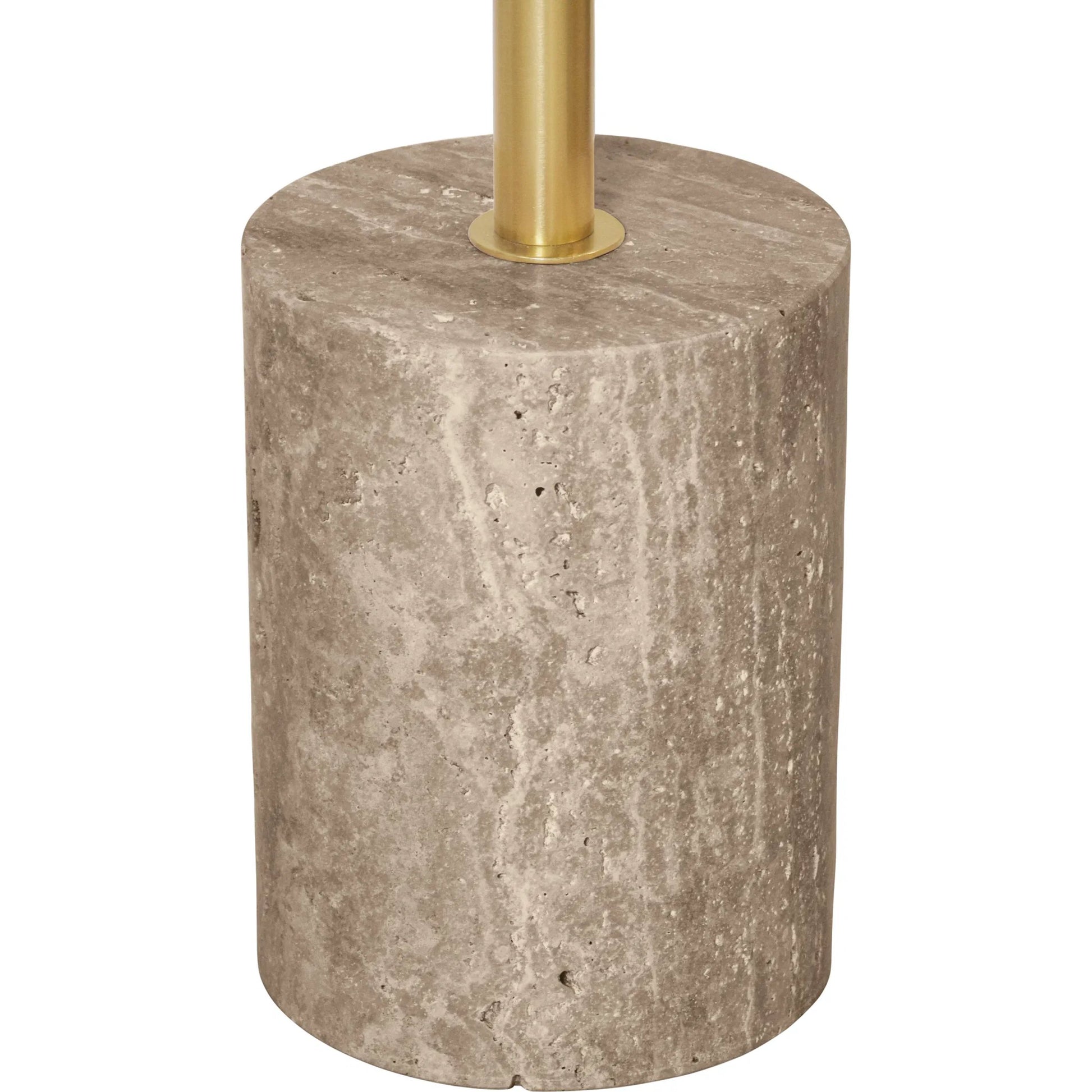 Natalia Round Side Table by Worlds Away in brown. Made from unique in a modern style.