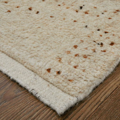 Truxel Polka Dots Rug - T26T6040 by Thom Felicia by Feizy Rugs in tan, brown. Made from wool in a unique style.