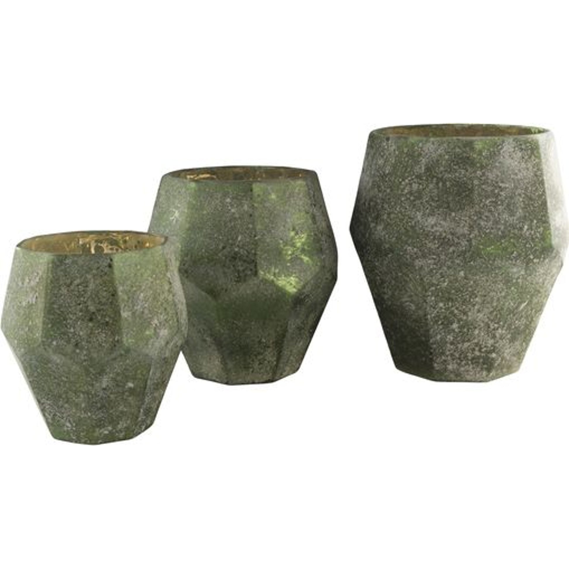 Nayla - 20577 (Set of 3) by Surya in metallic copper and marbled. Made from glass in a modern style.