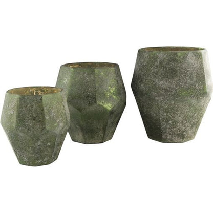 Nayla - 20577 (Set of 3) by Surya in metallic copper and marbled. Made from glass in a modern style.