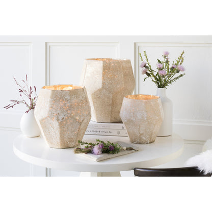 Nayla - 20577 (Set of 3) by Surya in metallic copper and marbled. Made from glass in a modern style.