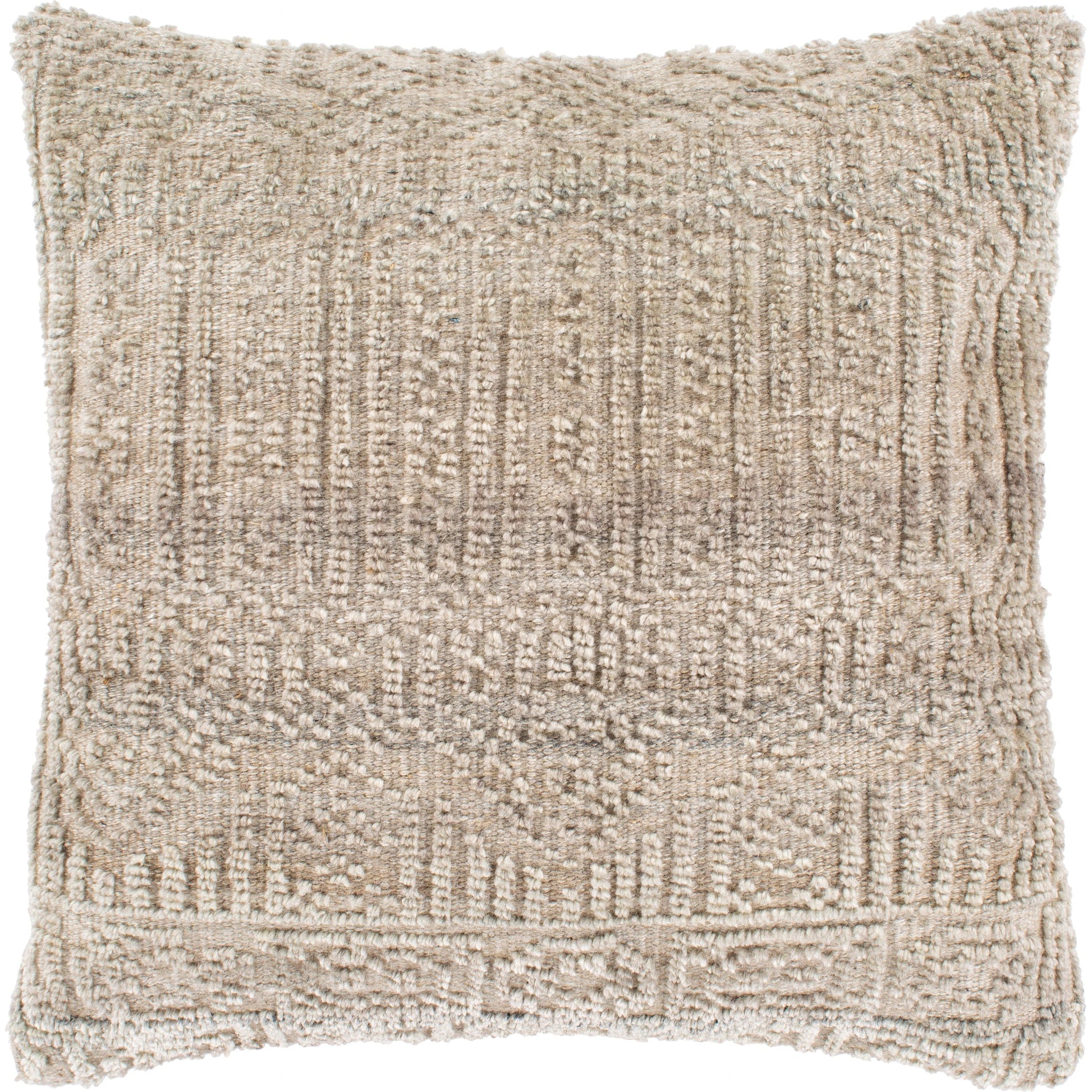Nobility Pillow - 15086 by Surya. Made from 65% rayon, 28% wool, 7% cotton, 100% cotton in a eclectic & global style.