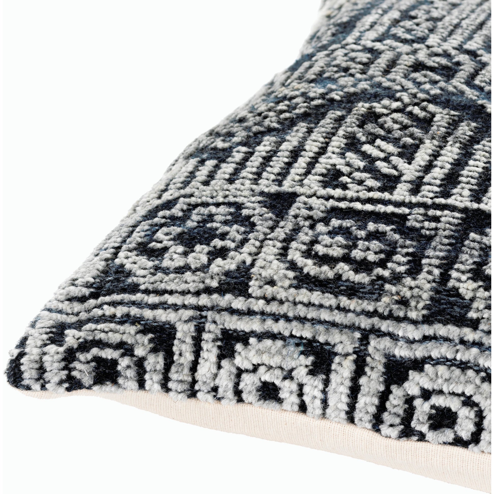 Nobility Pillow - 15086 by Surya. Made from 65% rayon, 28% wool, 7% cotton, 100% cotton in a eclectic & global style.