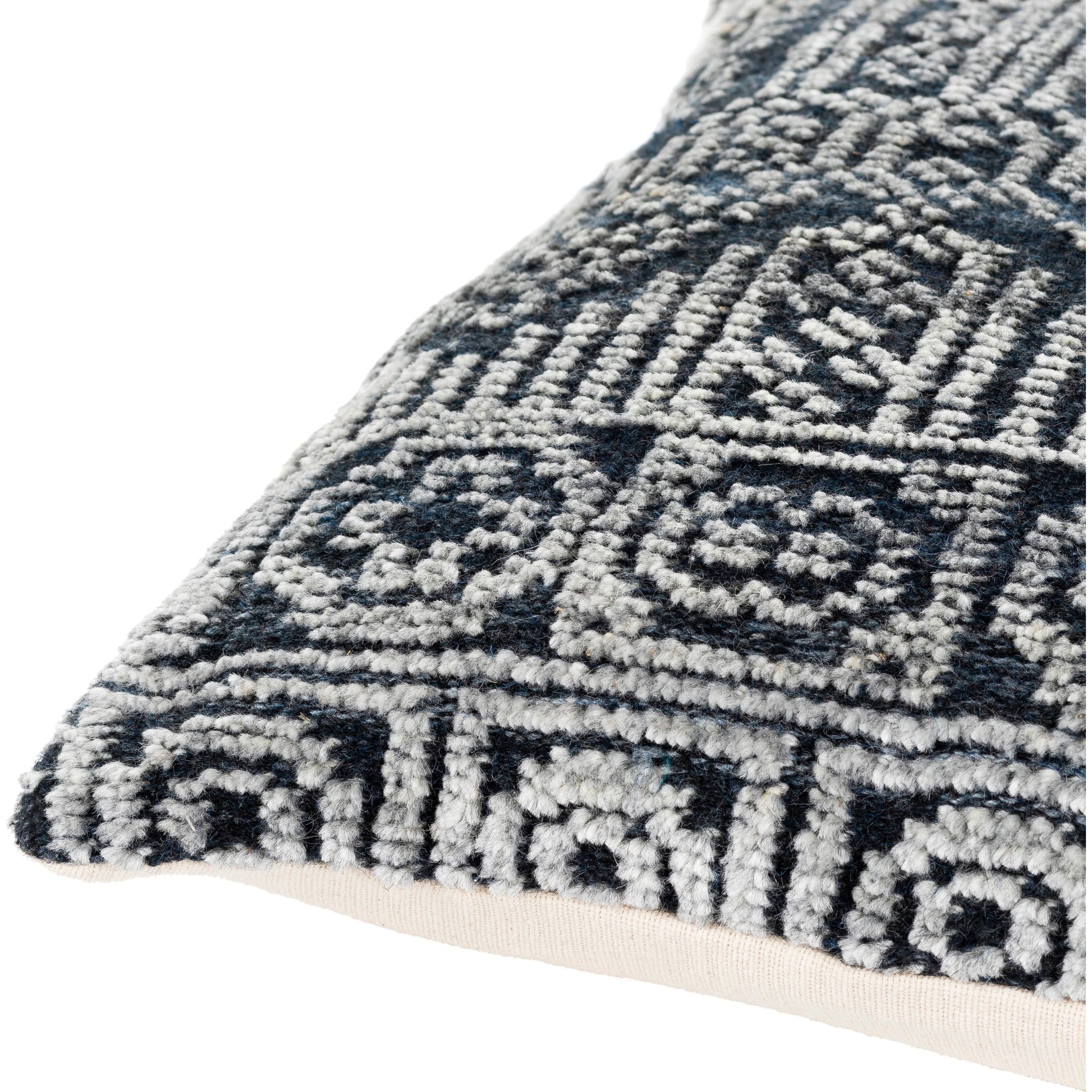 Nobility Pillow - 15086 by Surya. Made from 65% rayon, 28% wool, 7% cotton, 100% cotton in a eclectic & global style.
