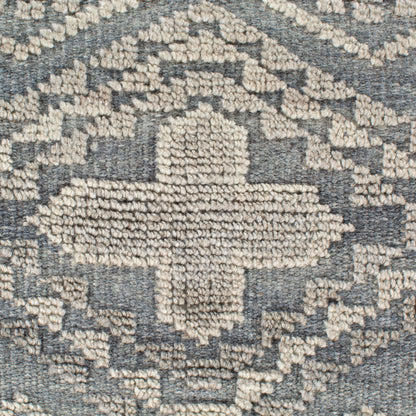 Nobility Pillow - 33500 by Surya in gray, medium gray, beige. Made from 65% rayon, 28% wool, 7% cotton, 100% cotton in a eclectic & global style.