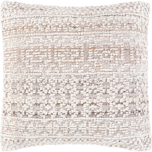 Nobility Pillow - 32152 by Surya in beige, off-white. Made from 60% wool, 20% polyester, 20% viscose, 100% cotton in a eclectic & global style.