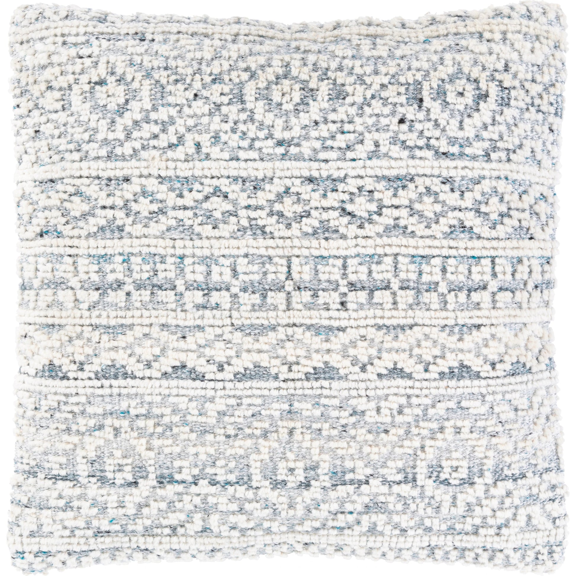 Nobility Pillow - 32641 by Surya in beige, off-white. Made from 60% wool, 20% polyester, 20% viscose, 100% cotton in a eclectic & global style.