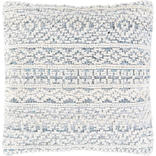 Nobility Pillow - 32641 by Surya in beige, off-white. Made from 60% wool, 20% polyester, 20% viscose, 100% cotton in a eclectic & global style.