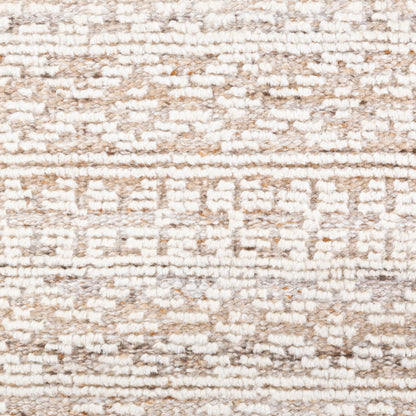 Nobility Pillow - 13230 by Surya in tan, cream, brown, off-white. Made from 60% wool, 20% polyester, 20% viscose, 100% cotton in a eclectic & global style.