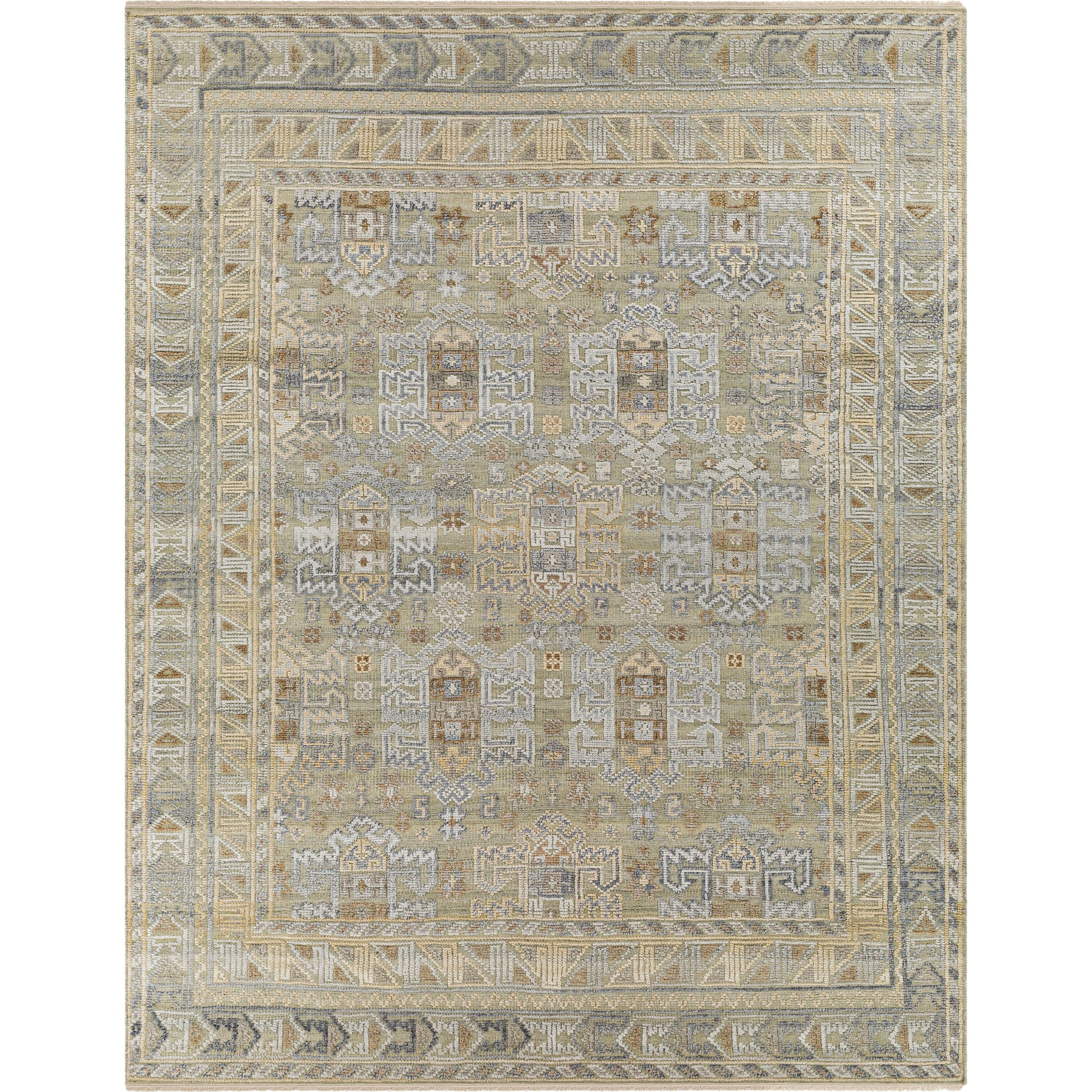 Nobility Rug - 29792 by Surya in tan, medium gray, charcoal, wheat, light gray. Made from 60% wool, 40% viscose in a unique style.