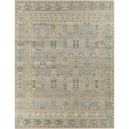 Nobility Rug - 29792 by Surya in tan, medium gray, charcoal, wheat, light gray. Made from 60% wool, 40% viscose in a unique style.