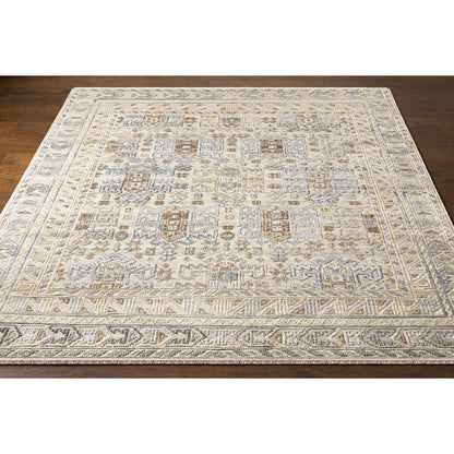 Nobility Rug - 29792 by Surya in tan, medium gray, charcoal, wheat, light gray. Made from 60% wool, 40% viscose in a unique style.