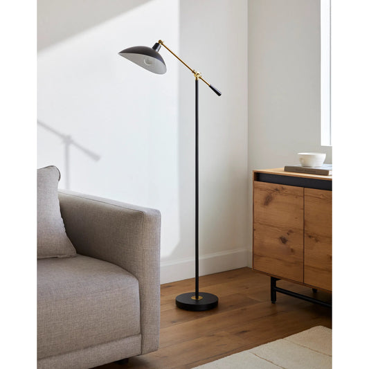 Nebulora - 524577 by Surya in body: black, base: black, cord: translucent and painted. Made from body: metal, base: metal, shade (outside): metal in a modern style.
