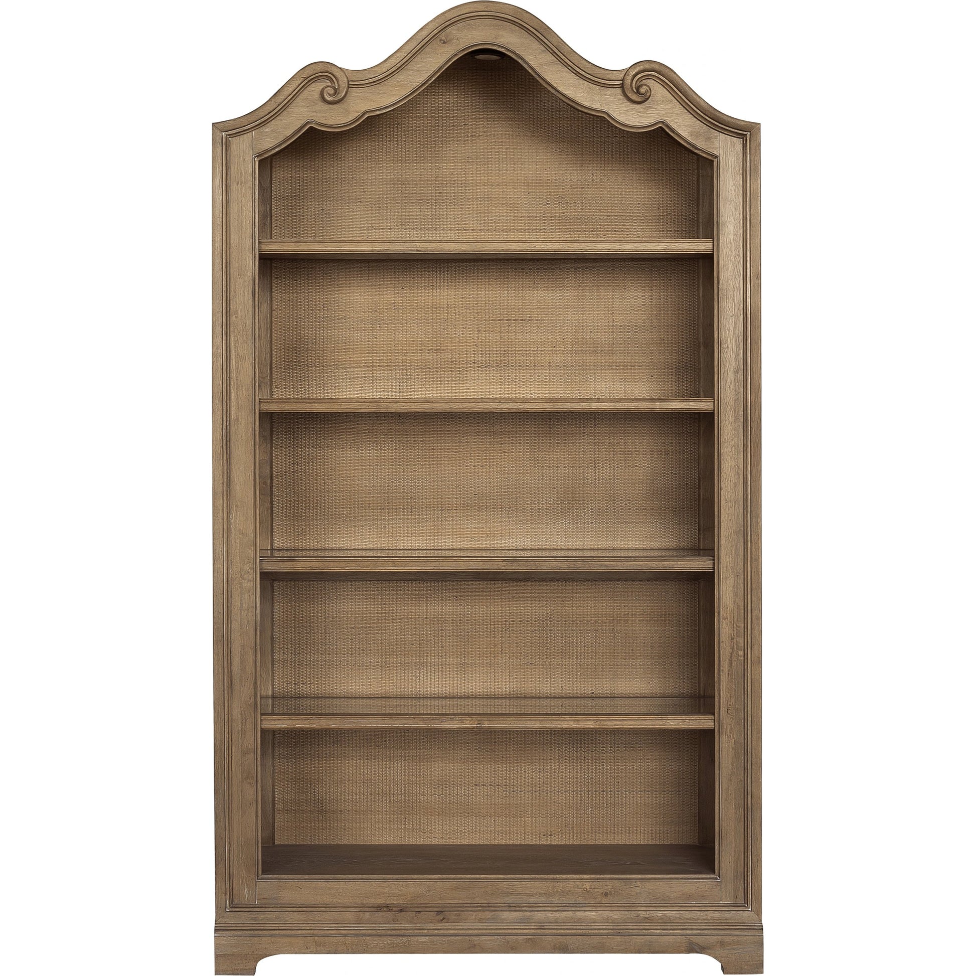 Weston Hills Bookcase by Pulaski Furniture in flax seed. Made from hardwood solids, hickory veneers in a traditional style.