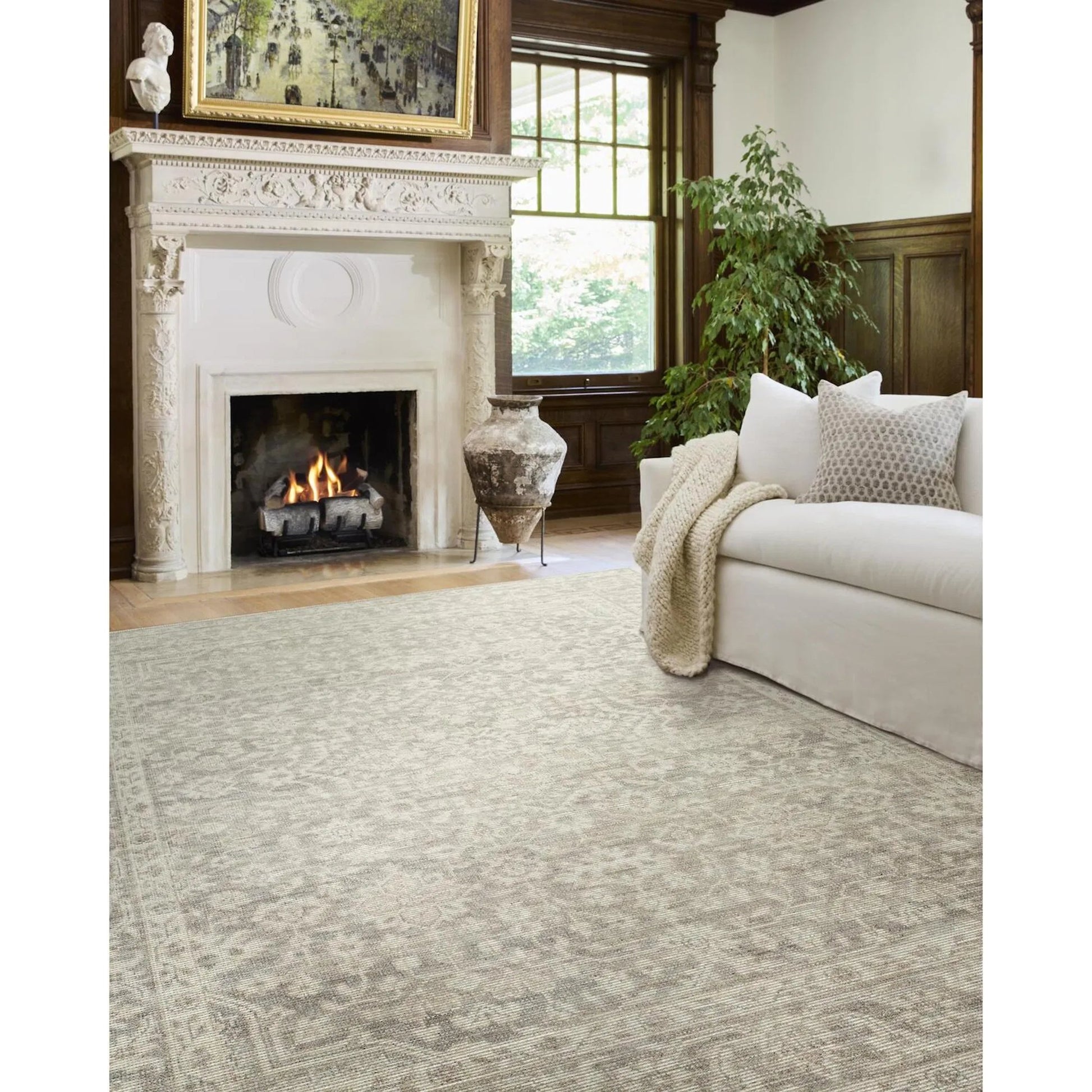 Maan NBMA-2303 Rug by Nabela Noor x Livabliss. Made from jute, polyester in a unique style.