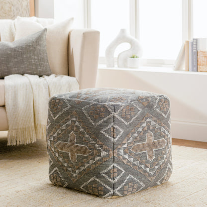 Nobel - 33146 by Surya in beige, charcoal. Made from 65% wool, 35% viscose, 100% polybeads, 100% cotton in a eclectic & global style.