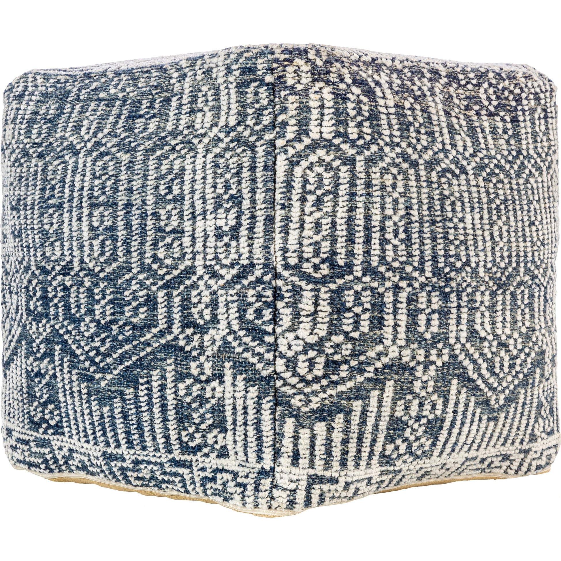 Nobel - 12812 by Surya in beige, navy. Made from 65% wool, 35% viscose, 100% polybeads, 100% cotton in a eclectic & global style.